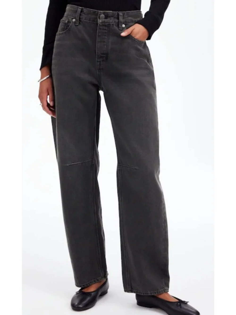 MADEWELL The Darted Barrel-Leg Jean Olenda Wash Size 27